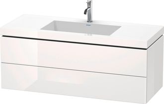 Duravit Mueble De Ba&ntilde;o L-cube Wt Vero Air 500x1200x480mm Sin Orificio Para Grifer&iacute;a Nogal Oscuro