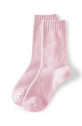 Lands End CashTouch Crew Socks in Pink Moonstone at Nordstrom