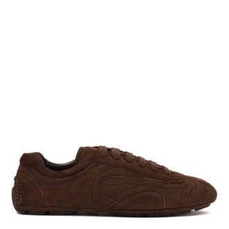 Prada Montecarlo Re-Edition 2005 Suede Trainers - male - Prada - Sneakers - Brown - 9 UK - Shoes