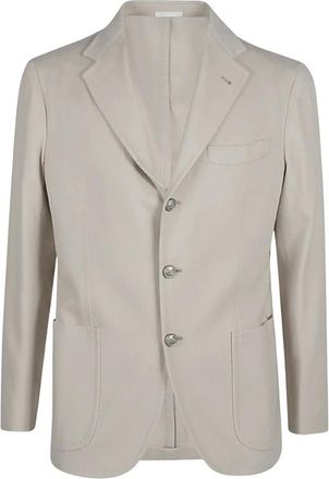 Sartorio Napoli Formal Blazers, male, Gray, Size: 2XL Single-breasted Jacket