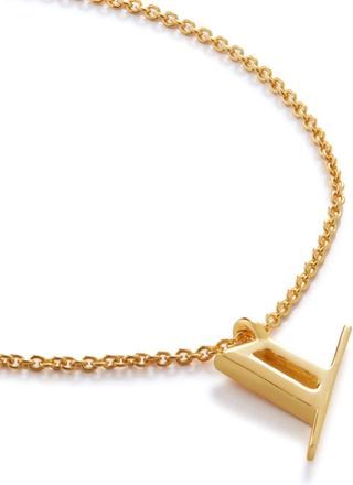 Monica Vinader 18kt gold vermeil Alphabet Y necklace - women - Recycled Silver/18kt Gold - One Size