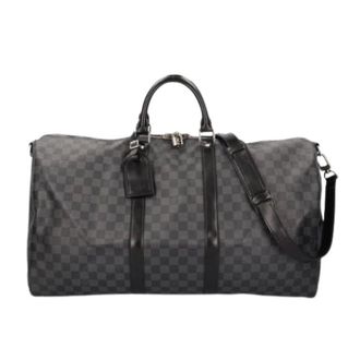 Louis Vuitton Pre-owned Boston bag - Heren - Pre-owned - Grijs - Maat: ONE Size