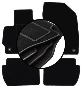OEM Juego Completo De Alfombrillas De Terciopelo Para: Mitsubishi Outlander Ii Crossover (2006-2013)