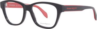 Alexander McQueen Mens Black Square Eyeglass Frames AM0306O 003
