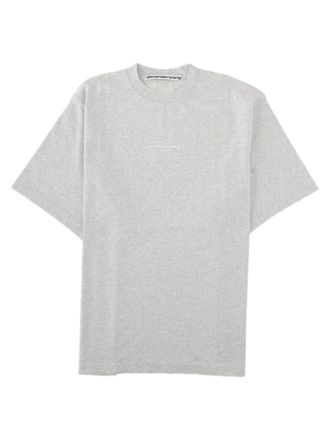 Alexander Wang Heather Grey Relaxed Fit Logo T-Shirt