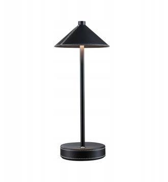 Paulmann Pellini L&aacute;mpara De Mesa Negra Elegante T&aacute;ctil