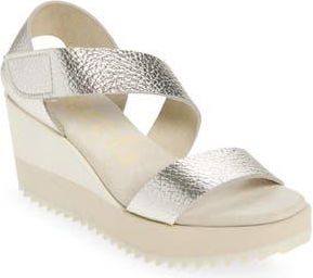 Pedro Garcia Fely Platform Wedge Sneaker in Sterling at Nordstrom Rack, Size 9.5Us / 39.5Eu