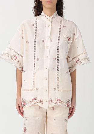 Zimmermann Camicia Zimmermann in lino con stampa floreale