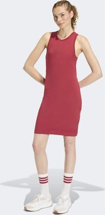 adidas Shirtkleid ADIDAS SPORTSWEAR FUTURE ICONS SMALL LOGO, Damen, Gr. XS, N-Gr, active maroon, Obermaterial: 90% Baumwolle, 10% Elasthan, Kleider Shirtklei