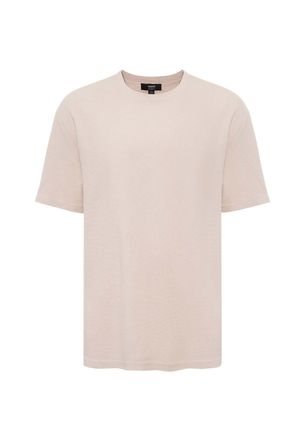 Mavi T-Shirt MAVI Mavi T-Shirt Short Sleeve, Herren, Gr. XL, beige, Obermaterial: 100% Baumwolle CO., Shirts T-Shirt