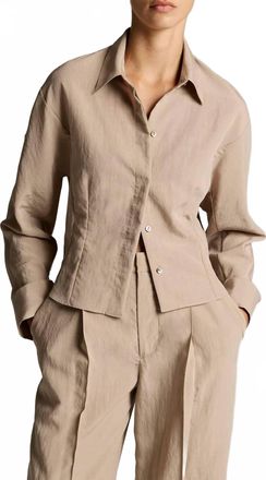Vince Blouson-Back Shirt Jacket In Dried Blossom