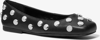 Michael Kors Matilda Studded Leather Ballet Flat