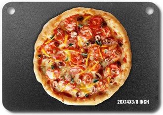 OEM Pizzastein Pizzastahl 508 X 355 X 10 Mm, Pizzastahlplatte F&uuml;r Den Ofen, Vorgew&uuml;rzter Pizza-backstein Aus Q235-kohlenstoffstahl Mit H&ouml;herer Leitf&auml;higke