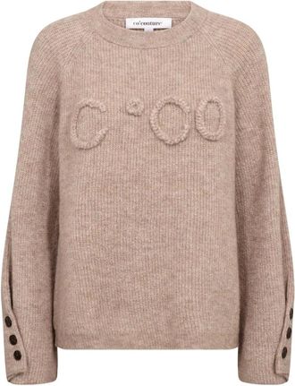 Co'Couture Jersey de cuello redondo - Knitwear - Mujer - Beige - XL
