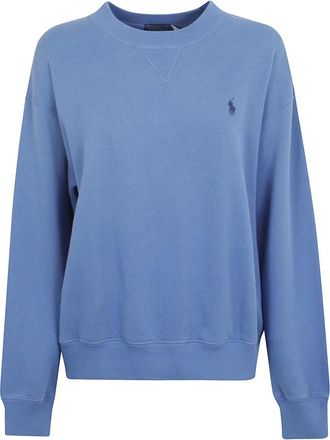 Ralph Lauren Sweatshirt - Dames - Sweatshirts - Blauw - L - Katoen - Hoodies & sweatvesten