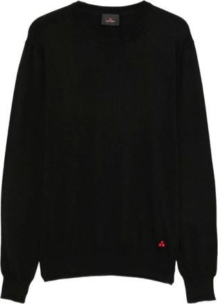 Peuterey Gebreide trui met ronde hals - Heren - Truien - Zwart - Maat: 2XL Zijde