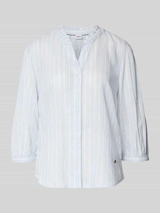 Brax Brax Regular Fit Hemdbluse aus Leinen-Viskose-Mix Modell VIOLET in Hellblau, Gr&ouml;&szlig;e 36