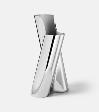 Georg Jensen Lituus Large stainless steel vase