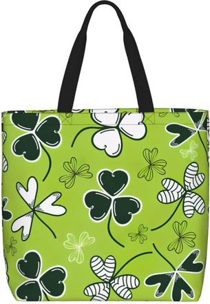 Generic Women Handbag St Patricks Day Ladies Shopping Shoulder Bag Large Capacity Casual Beach Travel Bags, For Swim, Christmas, Birthday, Holiday, Graduation