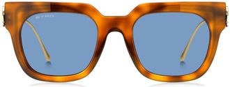 Etro Bold Pegaso square-frame sunglasses - women - Acetate - One Size - Brown