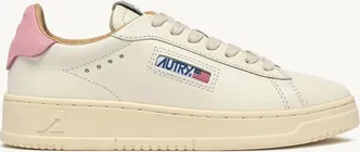 Autry DALLAS LOW SNEAKERS IN MARSHMALLOW AND PINK DOLPHIN LEATHER