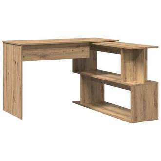 vidaXL Escritorio De Esquina Madera Contrachapada 200,5x50x76 Cm Vidaxl
