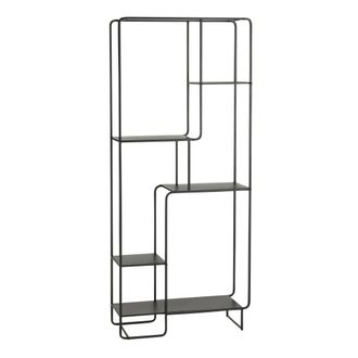 MiCa Decorations Armario jules negro h178xb30xl76cm