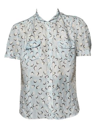 Max Mara 2023 printed silk blouse - Blue