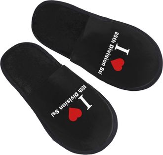 Generic Cotton Slippers I Love 85Th Division Ssi Anti-Skid Sliders Warm Slippers For Trip Home Hotel L