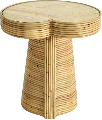 Safavieh Couture Nile Rattan Short Accent Table
