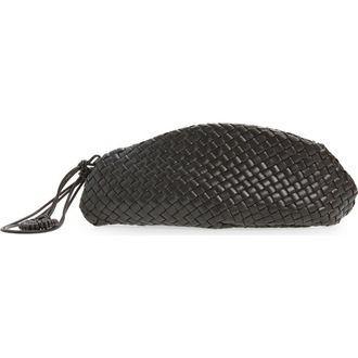 Bottega Veneta Small Onda Intrecciato Leather Clutch in Espresso at Nordstrom