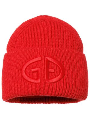 Goldbergh Valerie Logo-embroidered rib Knit Beanie - Red - One Size