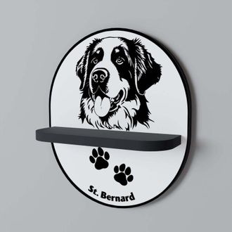 OEM Estante Ovalado Negro Saint Bernard