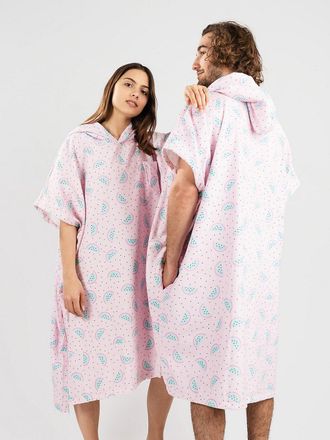 After Watermelon Surf Poncho pink
