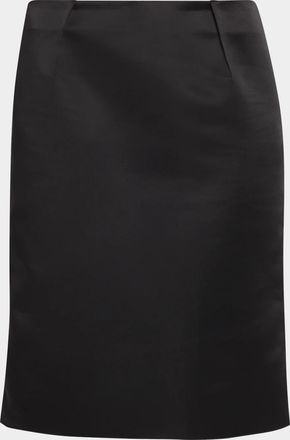 Toteme Duchess Satin Sheath Knee-Length Skirt
