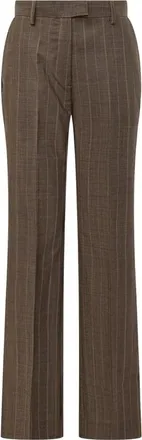 Ganni Pinstripe Straight-leg Trousers