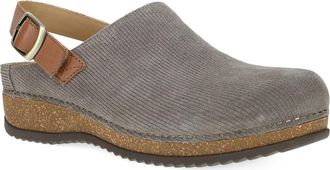 Dansko Merrin Slingback Clog in Stone Embossed Suede at Nordstrom, Size 40