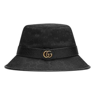 Gucci (WMNS) Gucci GG Canvas Bucket Hat With Double G Black 576587-4HG53-1060
