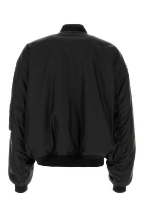 Balenciaga Mens Black Nylon Balenciaga X Automobili Lamborghini Bomber Jacket Giubbini