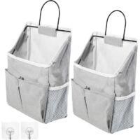 OEM Juego De 2 Bolsas De Almacenamiento Colgantes Para Pared Con Bolsillos, Estilo Minimalista, Ideales Para La Cocina, El Dormitorio O La Residencia Estu