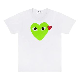 Comme Des Gar&ccedil;ons Emblem Heart T-Shirt - male - Comme des Gar&ccedil;ons Play - T-Shirts - Green - 2XL - Tops