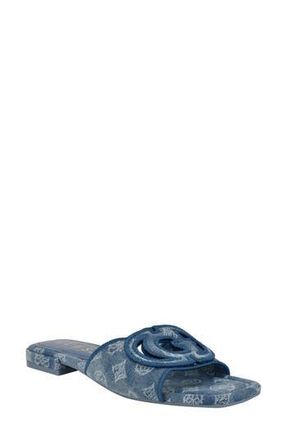 Guess Tarishae Slide Sandal in Medium Blue at Nordstrom Rack, Size 5.5
