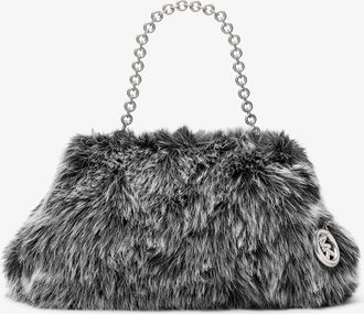Michael Kors Goldie Large Faux Fur Clutch