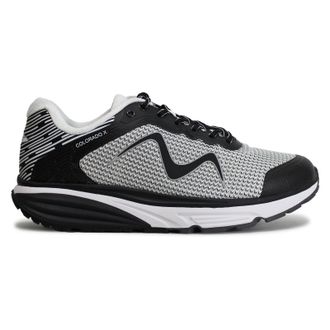 Mbt Colorado X Synthetic Leather Mens Running Trainers - Silver Black - Size:UK 10.5