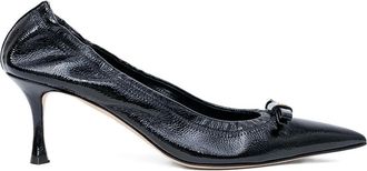 N°21 60mm bow-tie pumps - women - Calf Leather/Calf Leather/Calf Leather - 41 - Black