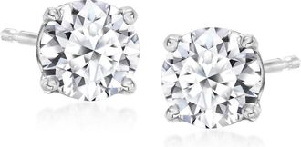 Ross-Simons Lab-Grown Diamond Stud Earrings in 14kt White Gold