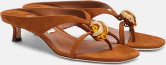 Jimmy Choo London Emeri embellished suede sandals