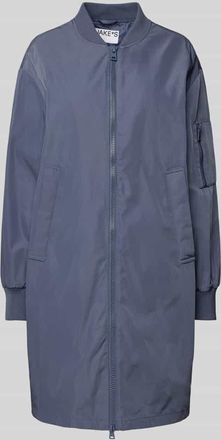 Jake*s Casual Mantel mit Stehkragen in Jeansblau, Gr&ouml;&szlig;e 36