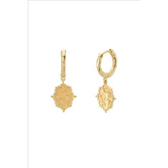 Murkani Loved Always Huggie Earrings in Yellow Gold at Nordstrom