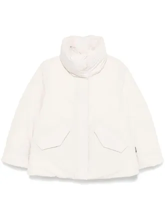 Woolrich Cocoon jacket - women - Polyamide/Polyester/Feather/RDS Down - L - Neutrals
